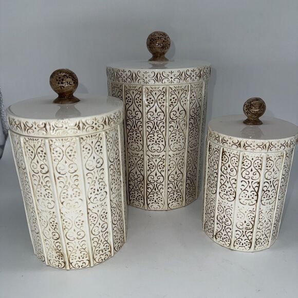 Sears Roebuck '78 Country Coordinates Canisters Salt N Pepper Napkin Holder SET - Picture 5 of 13